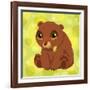 Anime Bear Cub-Harry Briggs-Framed Giclee Print