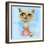 Anime Cat-Harry Briggs-Framed Giclee Print