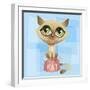 Anime Cat-Harry Briggs-Framed Giclee Print