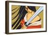 Anime Fighter with Sword-Harry Briggs-Framed Giclee Print