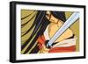 Anime Fighter with Sword-Harry Briggs-Framed Premium Giclee Print