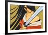 Anime Fighter with Sword-Harry Briggs-Framed Giclee Print