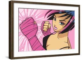 Anime Fighter-Harry Briggs-Framed Giclee Print