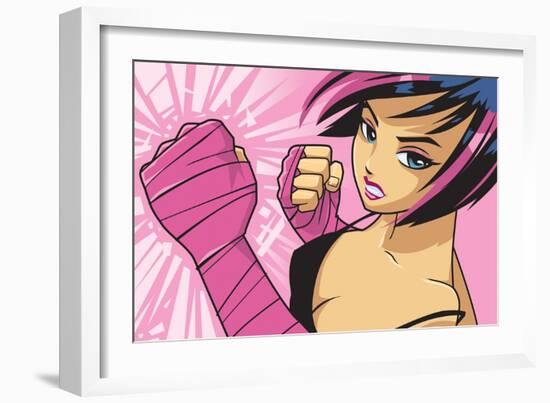 Anime Fighter-Harry Briggs-Framed Giclee Print