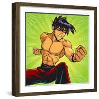 Anime Fighter-Harry Briggs-Framed Giclee Print