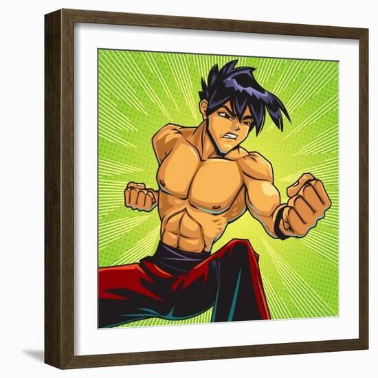 Anime Fighter-Harry Briggs-Framed Giclee Print