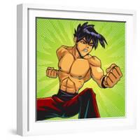 Anime Fighter-Harry Briggs-Framed Giclee Print