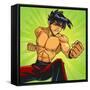 Anime Fighter-Harry Briggs-Framed Stretched Canvas