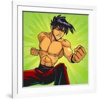 Anime Fighter-Harry Briggs-Framed Giclee Print