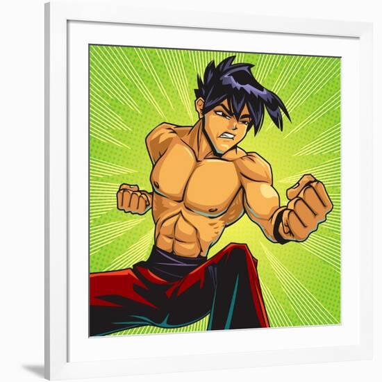 Anime Fighter-Harry Briggs-Framed Giclee Print