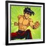 Anime Fighter-Harry Briggs-Framed Giclee Print