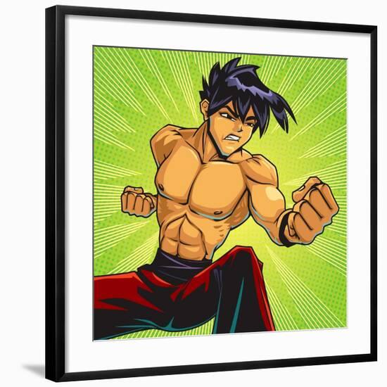 Anime Fighter-Harry Briggs-Framed Giclee Print