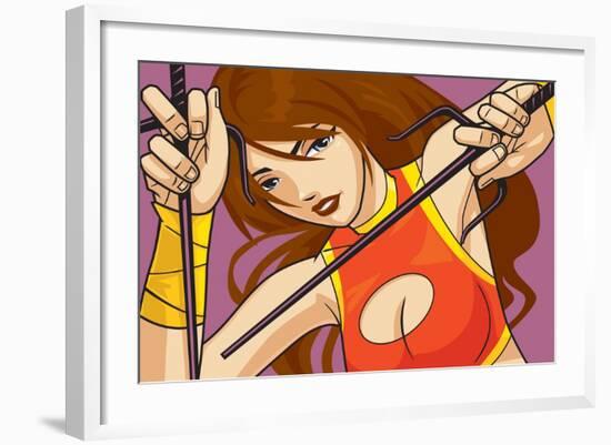 Anime Fighter-Harry Briggs-Framed Giclee Print