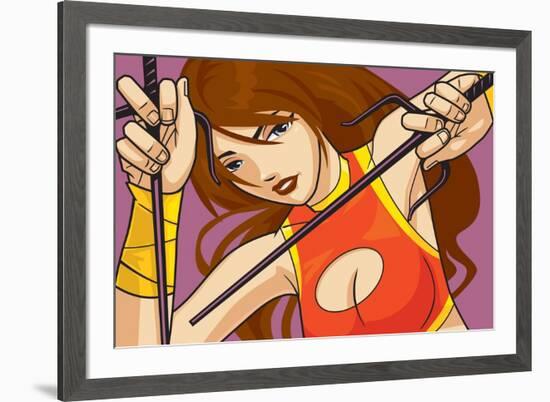 Anime Fighter-Harry Briggs-Framed Giclee Print