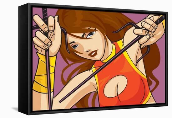 Anime Fighter-Harry Briggs-Framed Stretched Canvas