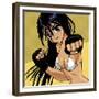 Anime Girl Fighter-Harry Briggs-Framed Giclee Print