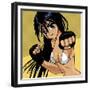 Anime Girl Fighter-Harry Briggs-Framed Giclee Print