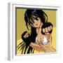 Anime Girl Fighter-Harry Briggs-Framed Premium Giclee Print