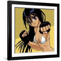 Anime Girl Fighter-Harry Briggs-Framed Giclee Print