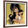 Anime Girl Fighter-Harry Briggs-Framed Giclee Print