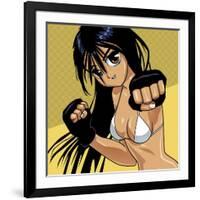 Anime Girl Fighter-Harry Briggs-Framed Giclee Print