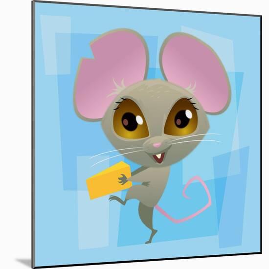 Anime Mouse-Harry Briggs-Mounted Giclee Print