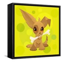 Anime Puppy-Harry Briggs-Framed Stretched Canvas
