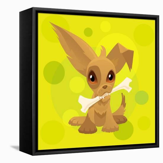 Anime Puppy-Harry Briggs-Framed Stretched Canvas