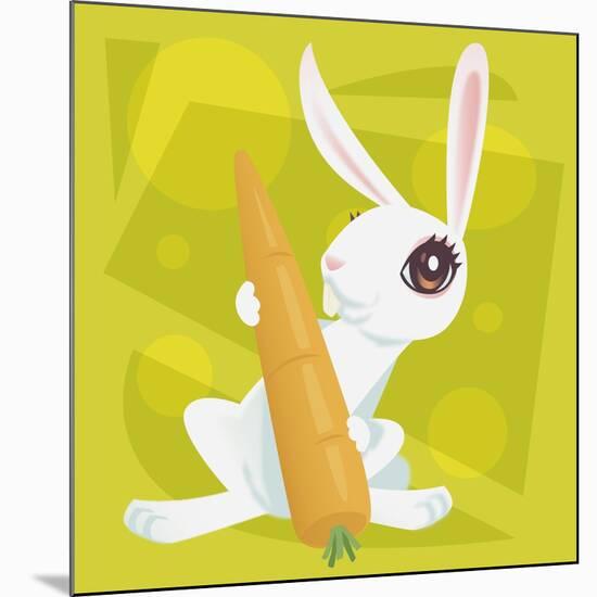 Anime Rabbit-Harry Briggs-Mounted Giclee Print