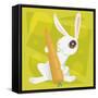 Anime Rabbit-Harry Briggs-Framed Stretched Canvas