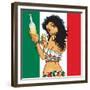 Anime Tequila Girl-Harry Briggs-Framed Giclee Print