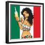 Anime Tequila Girl-Harry Briggs-Framed Giclee Print