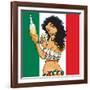 Anime Tequila Girl-Harry Briggs-Framed Giclee Print