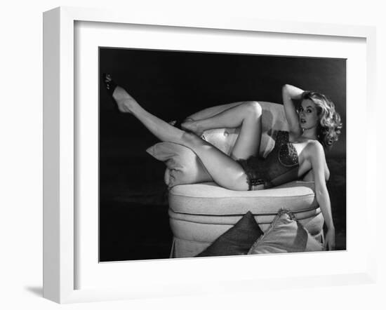 Anita Ekberg (b/w photo)-null-Framed Photo