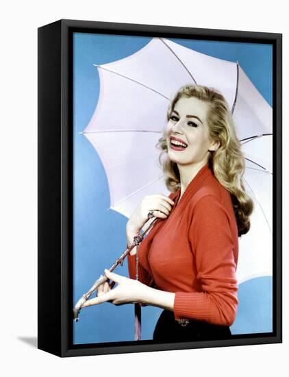 Anita Ekberg in the 1950s-null-Framed Stretched Canvas