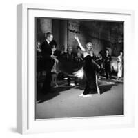 Anita Ekberg, La Dolce Vita, Federico Fellini, 1960 (b/w photo)-null-Framed Photo