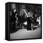 Anita Ekberg, La Dolce Vita, Federico Fellini, 1960 (b/w photo)-null-Framed Stretched Canvas