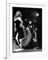 Anita Ekberg, La Dolce Vita, Federico Fellini, 1960 (b/w photo)-null-Framed Photo