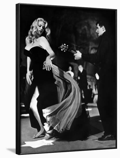 Anita Ekberg, La Dolce Vita, Federico Fellini, 1960 (b/w photo)-null-Framed Photo