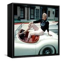 Anita Ekberg, on Her Jaguar, Late 1950s-null-Framed Stretched Canvas