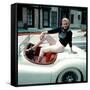 Anita Ekberg, on Her Jaguar, Late 1950s-null-Framed Stretched Canvas