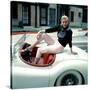 Anita Ekberg, on Her Jaguar, Late 1950s-null-Stretched Canvas