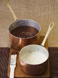 A Cup of Espresso on a Wooden Bowl with Coffee Beans-Anita Oberhauser-Photographic Print