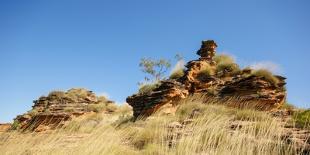 Beehive Domes at Purnululu (Bungle Bungles), Western Australia-Anja Hennern-Stretched Canvas