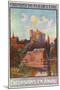 Anjou, France - View of a Castle from Water, State Railways Postcard, c.1920-Lantern Press-Mounted Art Print