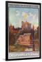 Anjou, France - View of a Castle from Water, State Railways Postcard, c.1920-Lantern Press-Framed Art Print