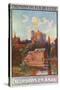 Anjou, France - View of a Castle from Water, State Railways Postcard, c.1920-Lantern Press-Stretched Canvas