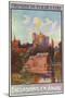 Anjou, France - View of a Castle from Water, State Railways Postcard, c.1920-Lantern Press-Mounted Art Print