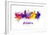 Ankara Skyline in Watercolor-paulrommer-Framed Art Print