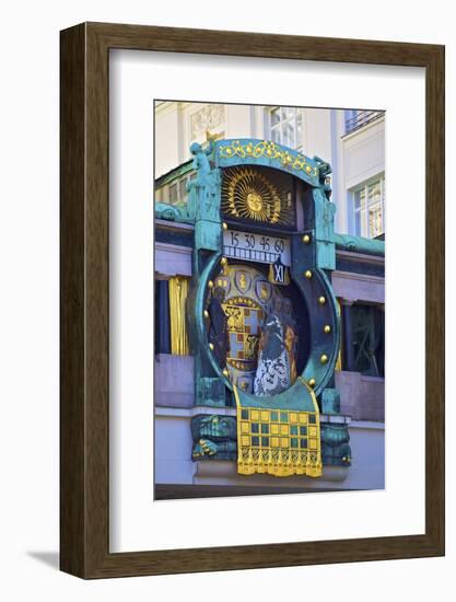 Anker Clock, Vienna, Austria, Europe-Neil Farrin-Framed Photographic Print